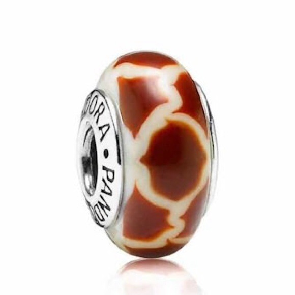 Pandora Giraffe Print Murano Charm