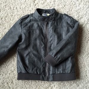 Gray Bomber Jacket for toddler boys