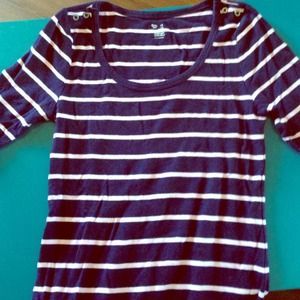 lovely audrey hepburn-esk striped tee