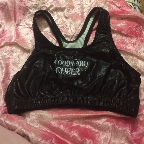 Woodward cheer sports bra