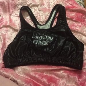 Woodward cheer sports bra