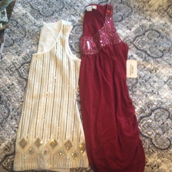 Sequined tank tops