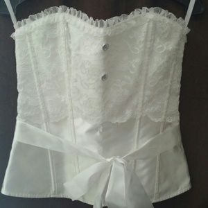 Womens satin/lace corset