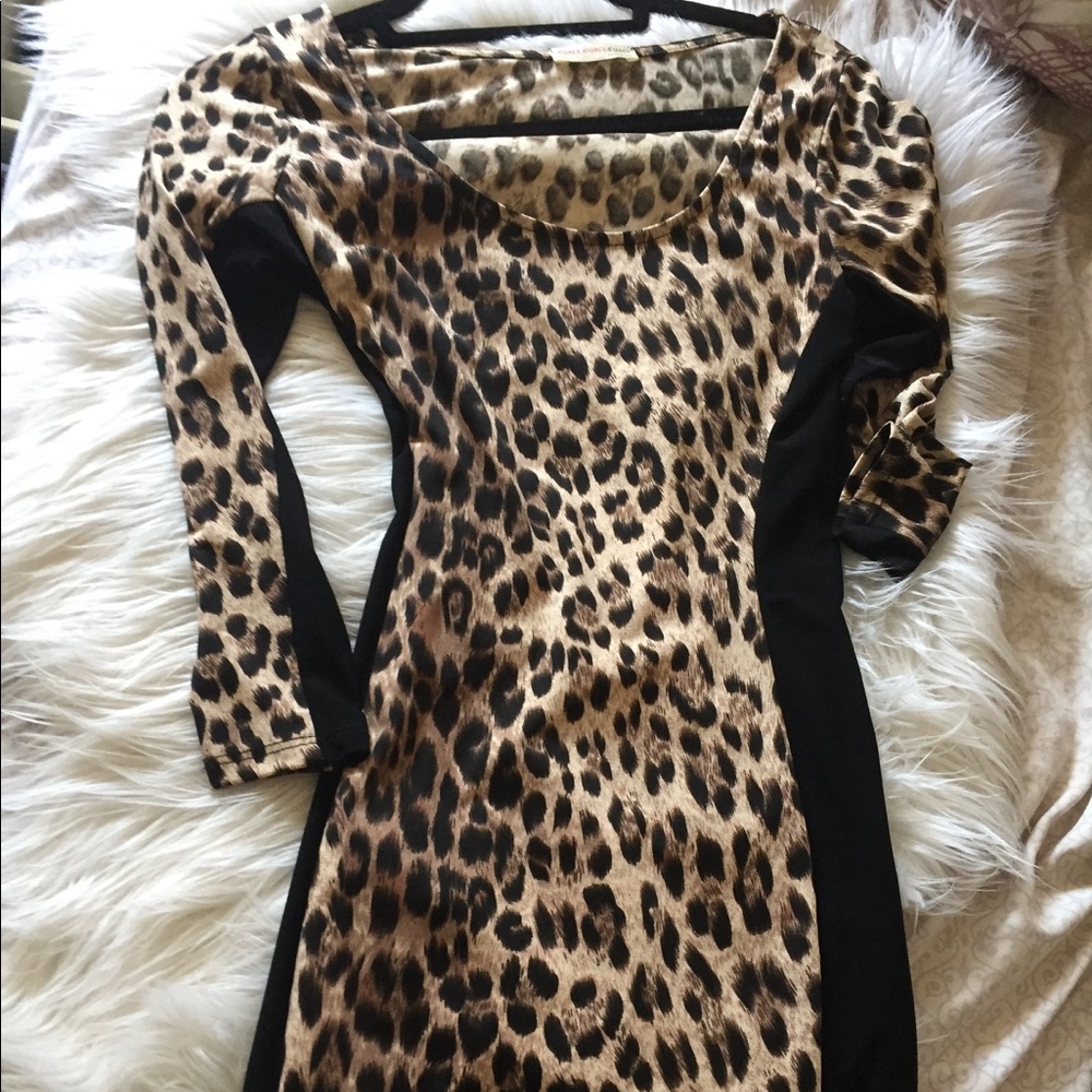 Cheetah tight dress