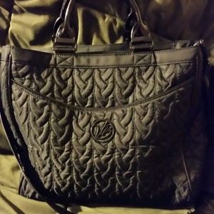 Large Black Vera Bradley metro bag