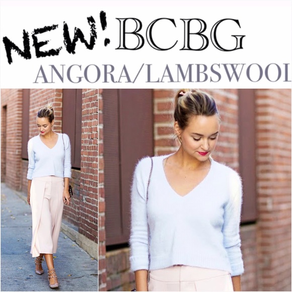 NEW BCBGMAXAZRIA lambswool & angora sweater