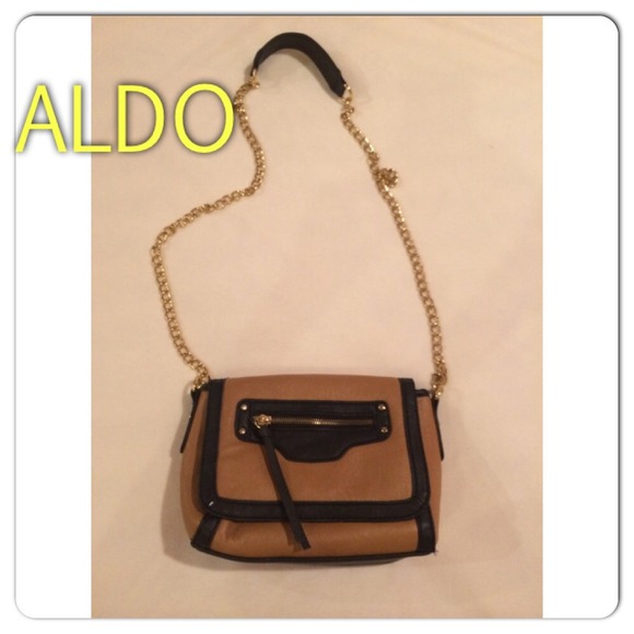 Tan & Black Aldo cross body