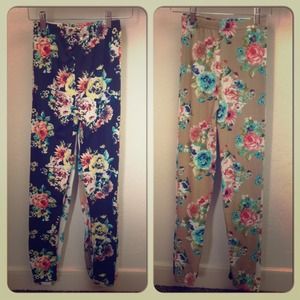 Floral leggings