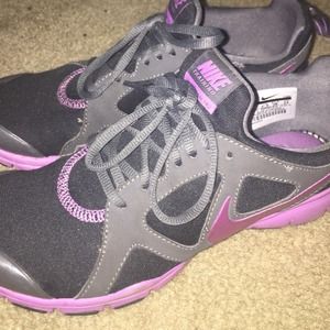 Purple black and grey in season tr2 nikes