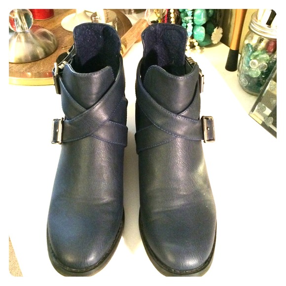 Boots - Dark navy ankle boots