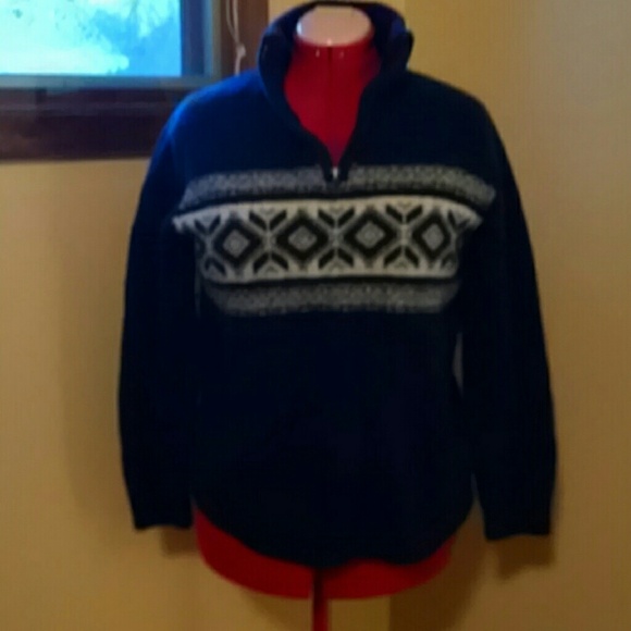 American Eagle navy/cream pullover