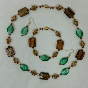 Handcrafted 3 piece necklace set