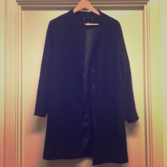 Basic black coat