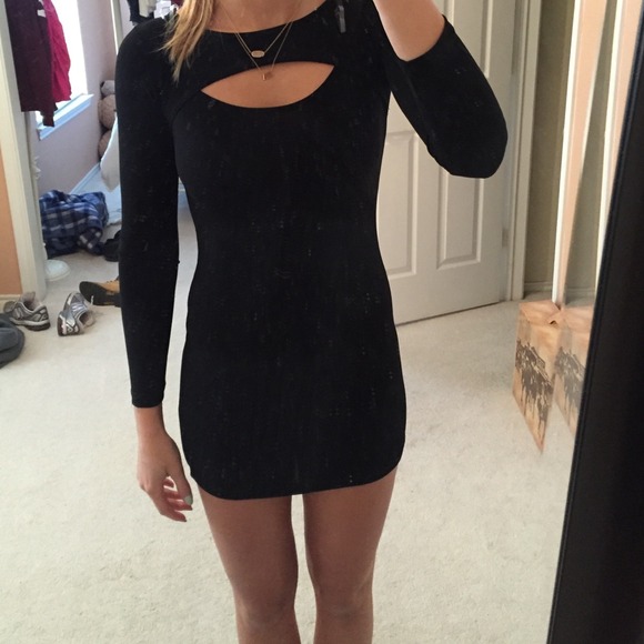 Body con dress (black)
