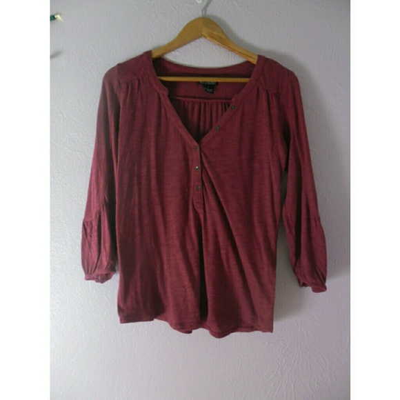 *Sold* Lucky Brand Split V-Neck Henley