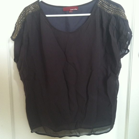 Line & Dot Silk Top