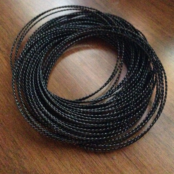 Jewelry - Black multi bangle bracelet