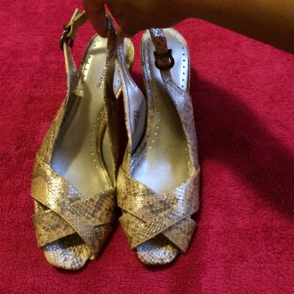 Snake skin heels