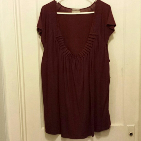burgundy shirt