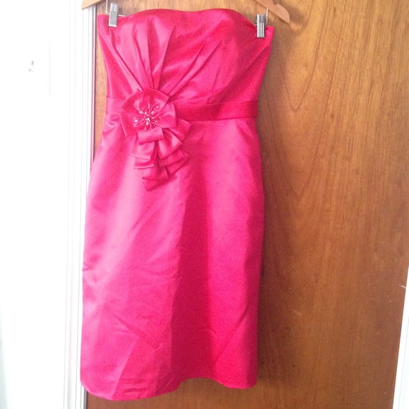 Pink Strapless Dress