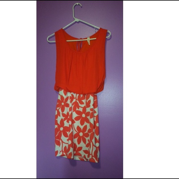 Pink flower dress