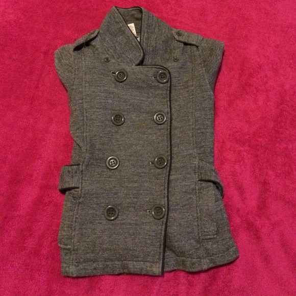 Grey pea coat