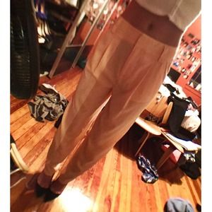 Alice and Olivia peach trouser pant