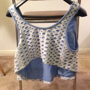 xxTRADEDxx Holey crop top