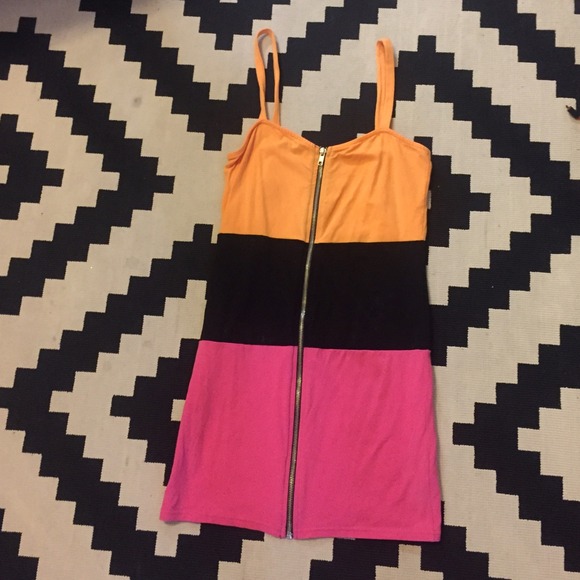 Colorful H&m zip front dress! - Picture 3 of 3