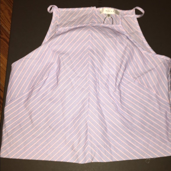 BRAND NEW pinstripe Milly crop top