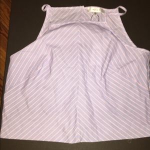 BRAND NEW pinstripe Milly crop top