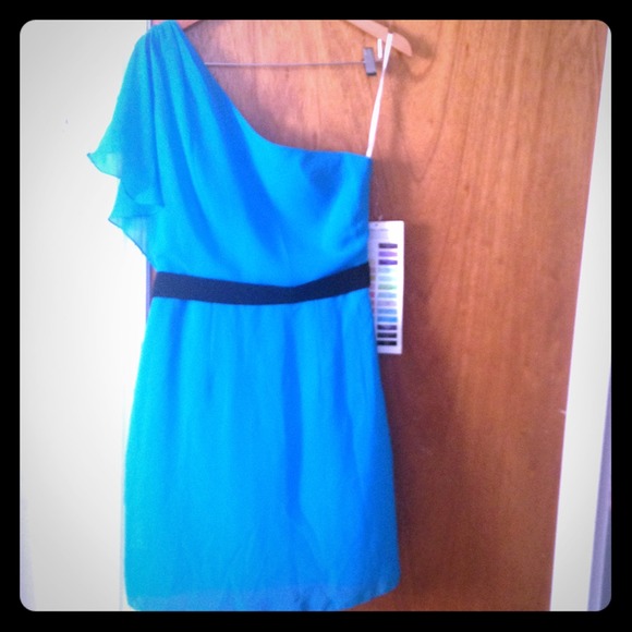 Blue and Black Dress