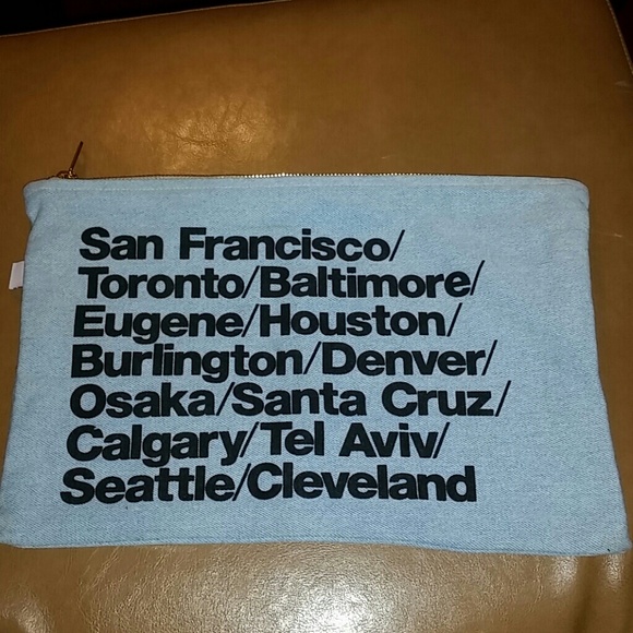 Brand new American Apparel soft clutch