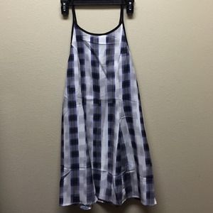 MINKPINK checkered blue dress