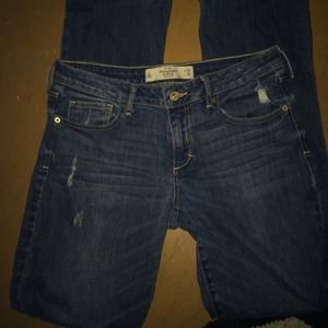 Abercrombie & Fitch light washed jeans.