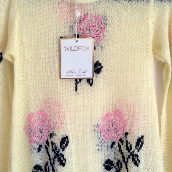 ๐ธHP Wildfox Couture Just For You Floral Sweater - Picture 4 of 4