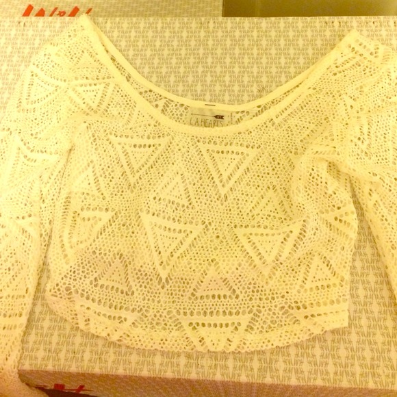 Long sleeve crop top