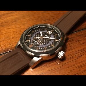 Fossil Dean three hand watch with date.