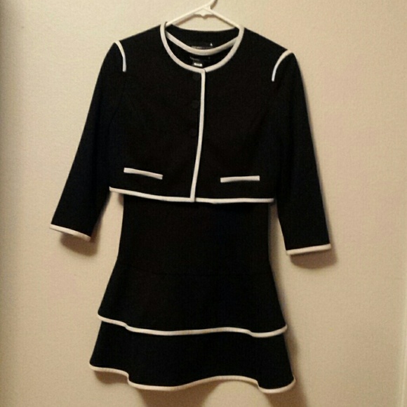 Black dress with blazer