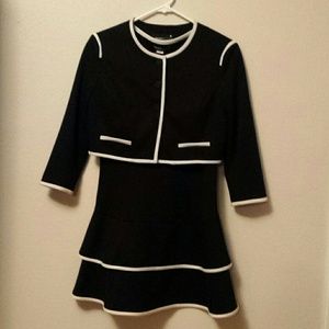 Black dress with blazer