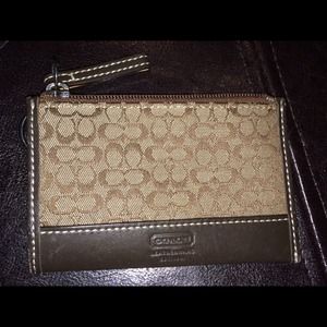 Coach key ring change purse