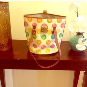 Authentic Dooney & Burke summer multi color bucket