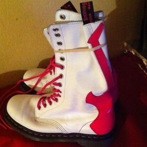 High white with pink boots