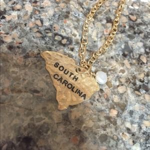 GAME DAY SALE! South Carolina goldtone necklace