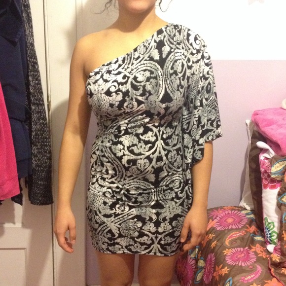 Classy floral elegant cocktail dress