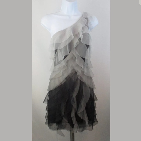 BCBG one-strap ombré ruffle dress! - Picture 2 of 2