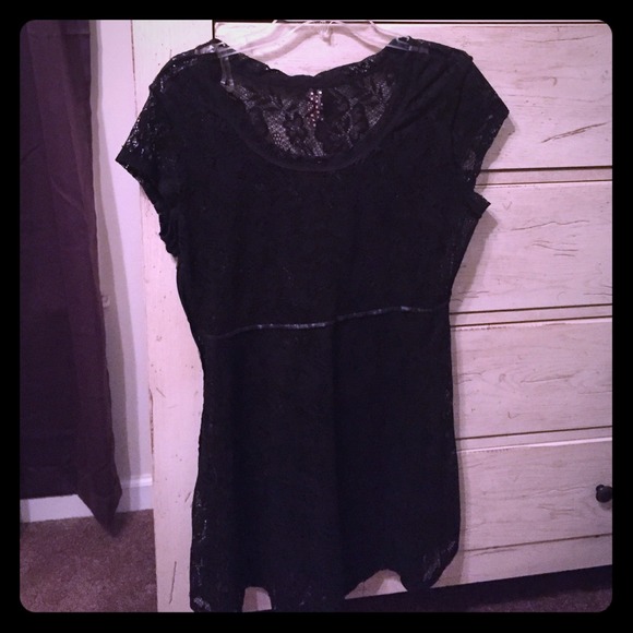Little black lace dress.
