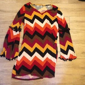Auditions Chevron 60's style dress