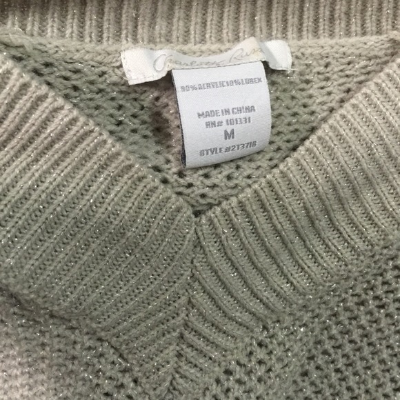 Sparkly Charlotte Russe Open stitches Sweater  M - Picture 2 of 4