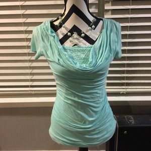 Mint green small dressy shirt